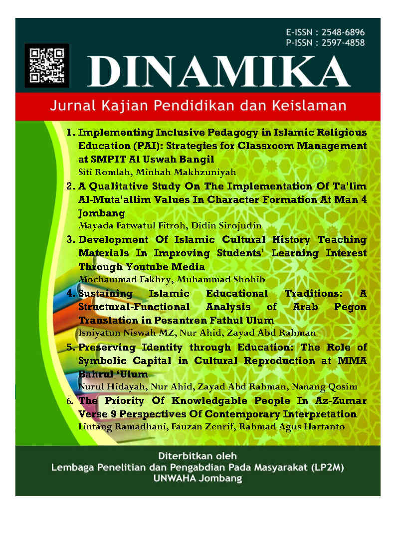 					View Vol. 10 No. 1 (2025): Dinamika
				